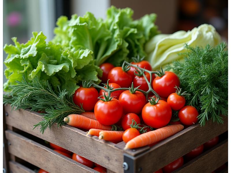 Panier de légumes frais de saison et produits du terroir français