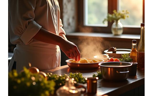 Chef enseignant la cuisine lyonnaise traditionnelle