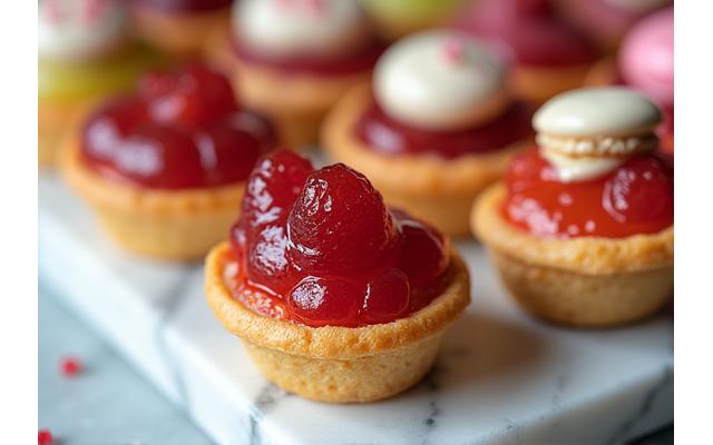 Assortiment de pâtisseries françaises délicates