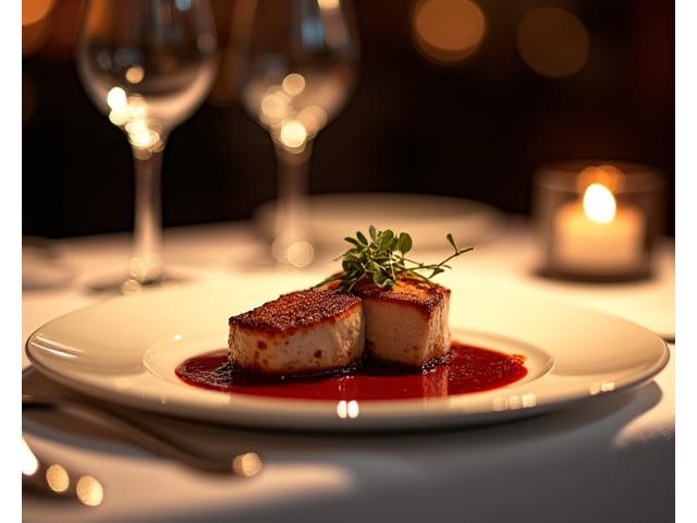 Menu dégustation dans un restaurant de fine dining